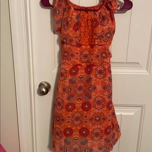 Flower and heart print dress